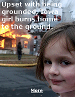 Everyone escaped, but the fire destroyed the home and killed the family pets. The girl may get 25 years for arson.